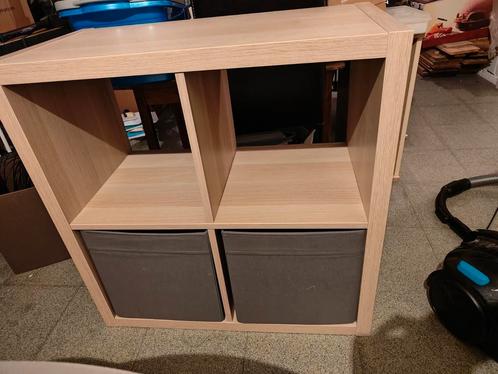 Ikea kallax eikkleur 77x77, Huis en Inrichting, Kasten | Wandmeubels, Gebruikt, Minder dan 100 cm, Minder dan 150 cm, 25 tot 50 cm