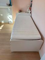 Bed met onderbed en opberglades, Ophalen, Gebruikt, 90 cm, Eenpersoons