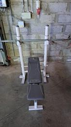 Fitness bench + halter, Sport en Fitness, Ophalen