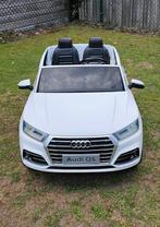 ACCUKINDERAUTO AUDI Q5 WIT MP4 4X4 2 PERSOONS 24VOLT, Ophalen, Zo goed als nieuw
