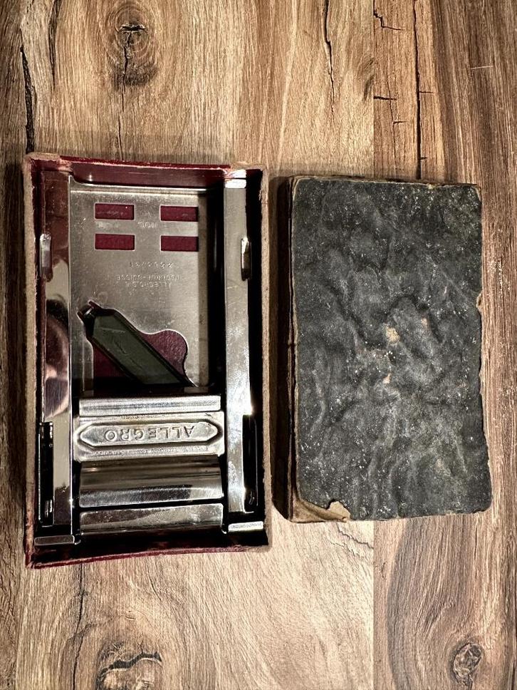 Scheermes slijper Allegro, Antiek en Kunst, Antiek | Gereedschap en Instrumenten, Ophalen of Verzenden