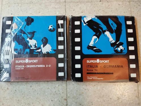 Super 8mm voetbalfilms Italië-Duitsland, Italië-Engeland 197, Audio, Tv en Foto, Filmrollen, 8mm film, Ophalen of Verzenden