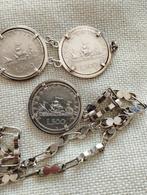 Bracelet et pendentif ancien en argent, Ophalen, Zilver, Armband