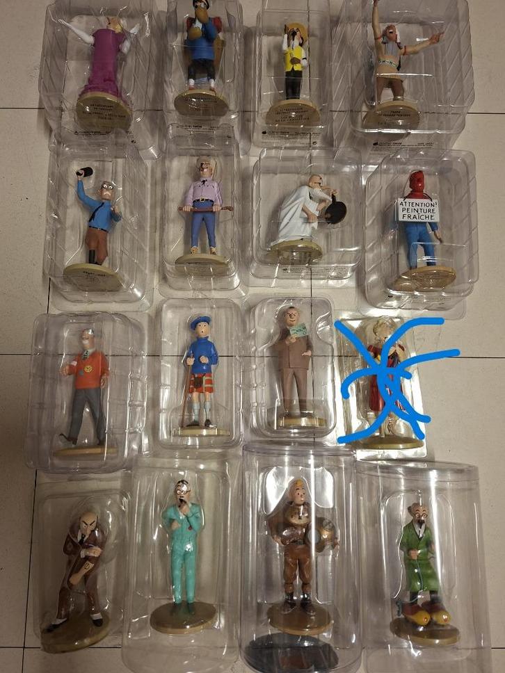 15 figuren van Hergé Moulinsart in originele verpakking, Verzamelen, Beelden en Beeldjes, Nieuw, Overige typen, Ophalen of Verzenden
