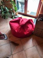 pouff tissus lavable rouge, Ophalen, Zo goed als nieuw