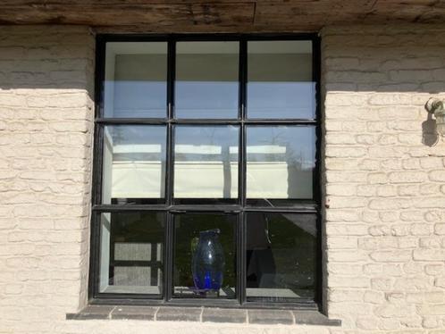 Raam in staal in landelijke stijl, Doe-het-zelf en Bouw, Glas en Ramen, Zo goed als nieuw, Gevelraam of Ruit, 80 tot 120 cm, 80 tot 120 cm