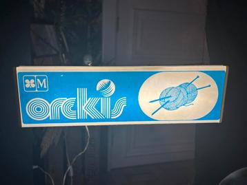 Vintage lichtreclame Orckis beschikbaar voor biedingen
