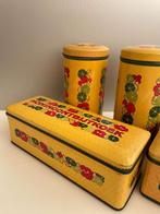 Jaren '70 blikken Verkade decor "Oost-Indische kers", Verzamelen, Blikken, Verzenden, Gebruikt, Overige, Verkade