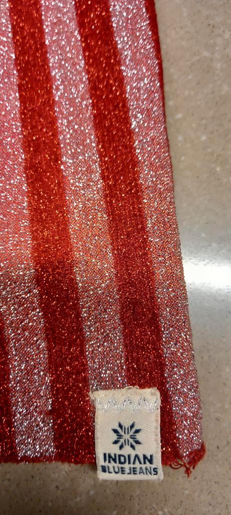 rode rok met glitters Indian Blue Jeans maat 128, Kinderen en Baby's, Kinderkleding | Maat 128, Zo goed als nieuw, Meisje, Jurk of Rok
