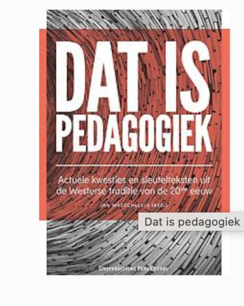 boek "Dat is pedagogiek" - pedagogische wetenschappen, Boeken, Studieboeken en Cursussen, Gelezen, Hoger Onderwijs, Ophalen