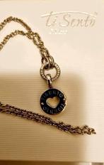 Massief zilver Ti Sento ketting met hanger, Ophalen of Verzenden, Zilver, Zilver, Met hanger