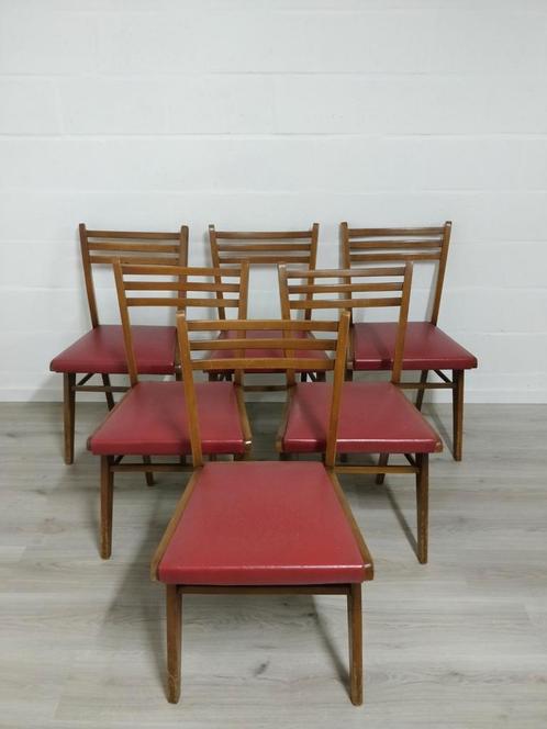 Set van 6 vintage stoelen | opknappers, Antiek en Kunst, Antiek | Meubels | Stoelen en Sofa's, Ophalen