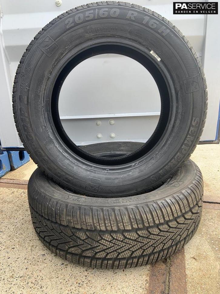 2x Demo Semperit  205 60 16 winterbanden 8,2 mm, Auto-onderdelen, Banden en Velgen, Velg(en), Gebruikt, Ophalen of Verzenden