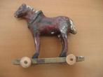 antiek speelgoed paardje gemaakt van papier-maché, Antiek en Kunst, Verzenden