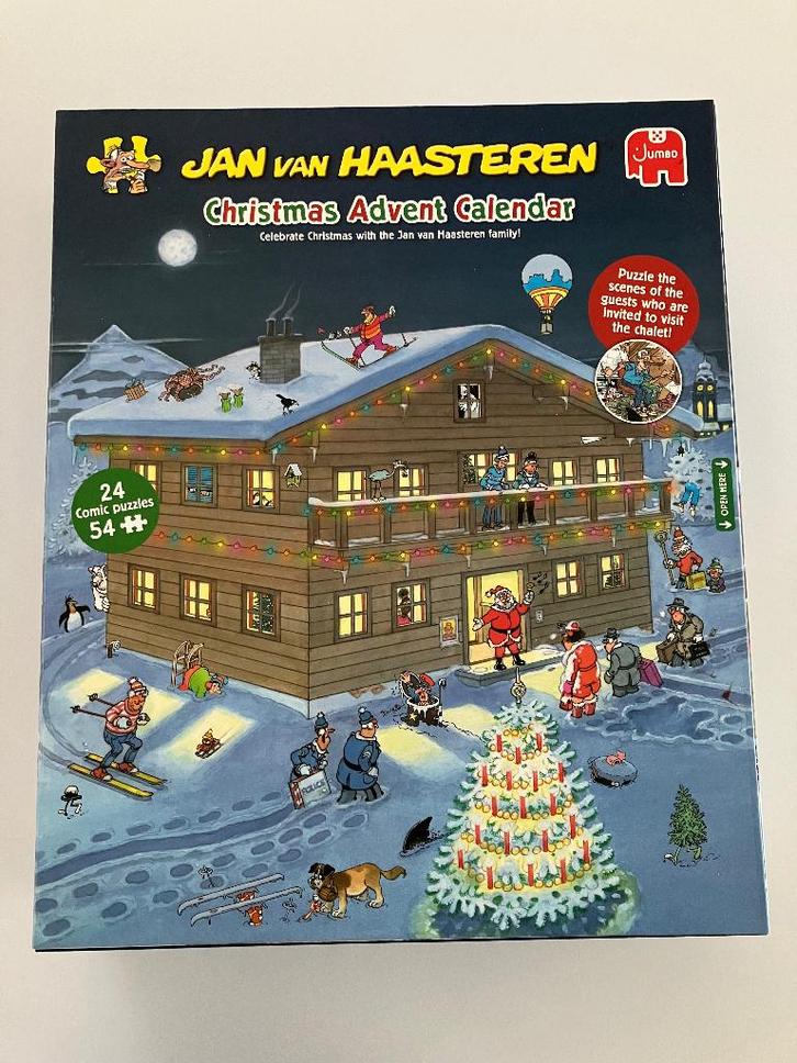 Legpuzzel adventkalender Van Haasteren, Hobby en Vrije tijd, Denksport en Puzzels, Zo goed als nieuw, Legpuzzel, Ophalen of Verzenden