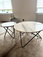 Marmer salon- en bijzettafel ongebruikt, Overige materialen, Rond, Nieuw, Ophalen