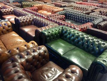 NIEUW & TWEEDEHANDSE CHESTERFIELD 1000m2 FAUTEUIL BANK ZETEL beschikbaar voor biedingen