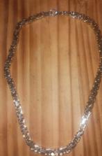 Konings ketting en armband (nieuw), Handtassen en Accessoires, Ophalen of Verzenden, Nieuw, Zilver, Overige materialen