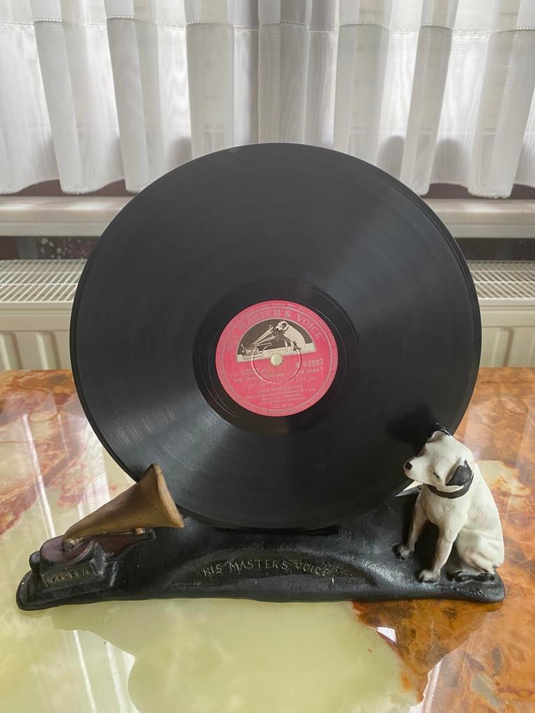 His Master Voice platen houder, Antiek en Kunst, Antiek | Tv's en Audio, Ophalen of Verzenden