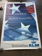 Affiche ancienne KLM 180cm/120cm, Enlèvement ou Envoi