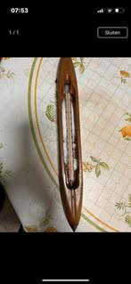 Antieke schietspoel met thermometer., Ophalen of Verzenden