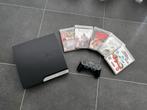 PlayStation 3 Slim avec 5 jeux, Consoles de jeu & Jeux vidéo, Consoles de jeu | Sony PlayStation 3, Enlèvement ou Envoi, Avec 1 manette