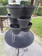 Tour à plantes avec pots de fleurs empilables, Jardin & Terrasse, Bacs à fleurs & Jardinières, Enlèvement ou Envoi, Jardin, Utilisé