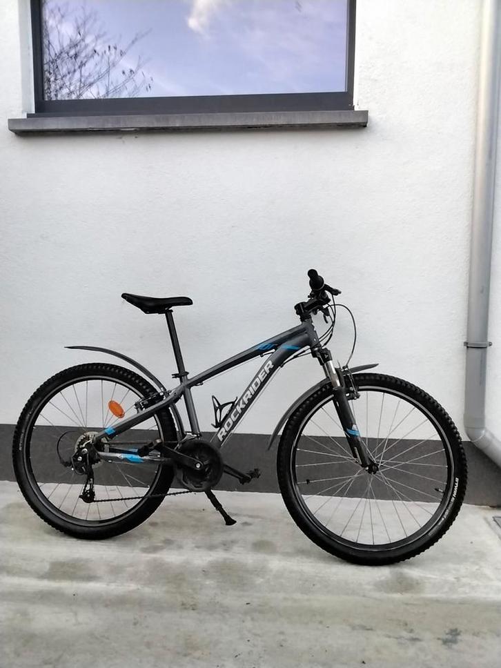 Donkergrijze rockrider ST100 sport trail, Vélos & Vélomoteurs, Vélos | Garçons, Enlèvement