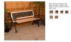 Deux bancs de jardin, Ophalen, Nieuw, Hout