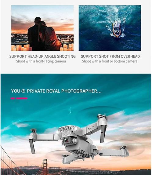 Drone RC Professionnel étanche avec Rotation de caméra 4K, Hobby & Loisirs créatifs, Modélisme | Radiocommandé & Téléguidé | Hélicoptères & Quadricoptères