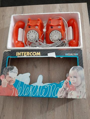Retro speelgoed telefoon intercom