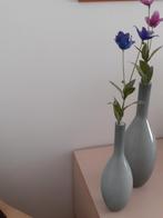 Vazen 2 stuks grijs, Maison & Meubles, Accessoires pour la Maison | Vases, Comme neuf, Autres couleurs, Enlèvement ou Envoi, 50 à 75 cm