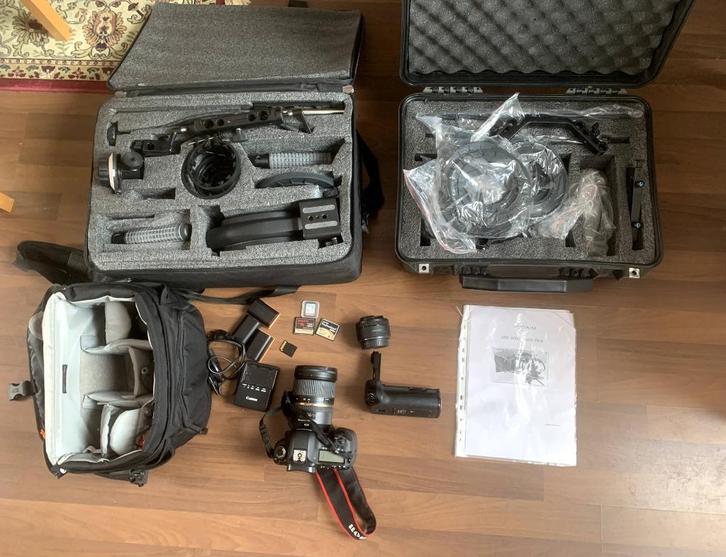 Canon 5D Mark III + 2 lenzen + Rig + Matte box + accessoires, Audio, Tv en Foto, Fotocamera's Digitaal, Zo goed als nieuw, Spiegelreflex