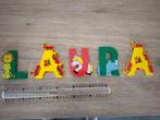 Lettres en bois prénom Laura, Ophalen of Verzenden, Zo goed als nieuw