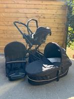 Zwarte Enkele buggy met extra’s, Ophalen, Gebruikt, Kinderwagen, Met reiswieg