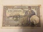 100 dinara 1929 Italiaanse Bezetting van Montenegro, Postzegels en Munten, Bankbiljetten | Europa | Niet-Eurobiljetten, Ophalen of Verzenden