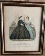 Antieke schilderij “ mode parisienne “, Antiek en Kunst, Ophalen of Verzenden