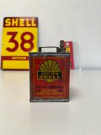 Bidon d'huile Junior SHELL, Utilisé, Enlèvement ou Envoi, Panneau publicitaire