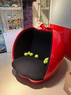 chaise Apple au design super unique et original en rouge fla, Comme neuf, Tissus, Modern, Rouge