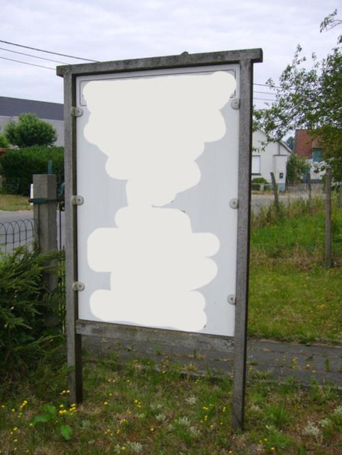 Publiciteit bord op stand, Zakelijke goederen, Kantoor en Winkelinrichting | Magazijn, Stelling en Opslag, Ophalen
