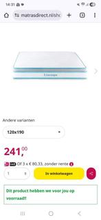 Matras, Huis en Inrichting, Ophalen, 190 cm of minder, Twijfelaar, 120 cm