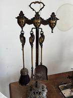 Ensemble de cheminée en laiton antique de style victorien, Antiquités & Art, Enlèvement ou Envoi