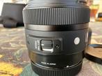 Sigma 30mm f1.4 | Canon EF, Audio, Tv en Foto, Ophalen of Verzenden, Zo goed als nieuw, Standaardlens