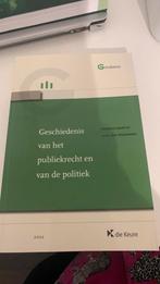 Geschiedenis van het publiekrecht en van de politiek, Boeken, Ophalen, Zo goed als nieuw