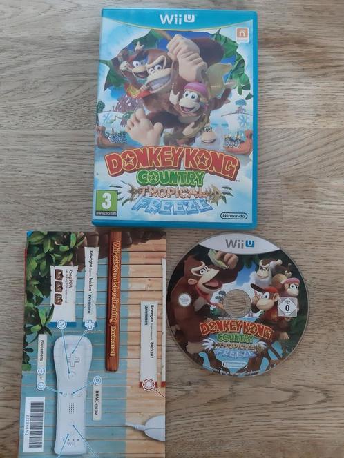 donkey kong country tropical freeze voor nintendo wii u, Consoles de jeu & Jeux vidéo, Jeux | Nintendo Wii U, Comme neuf, Enlèvement ou Envoi