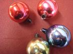 Ajeko glazen kerstballen x 4, Diversen, Verzenden, Gebruikt