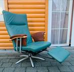 80’s vintage Memphis Movement relaxfauteuil in leer, Ophalen of Verzenden