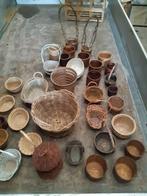 Rieten manden, Huis en Inrichting, Woonaccessoires | Schalen en Manden, Ophalen, Zo goed als nieuw, Riet, Mand