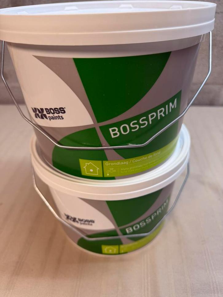 Boss paints primer donkergrijs 4liter, Hobby & Loisirs créatifs, Peinture, Neuf, Peinture acrylique, Enlèvement