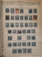 Amerika oude zegels op oude bladen, Postzegels en Munten, Postzegels | Volle albums en Verzamelingen, Ophalen of Verzenden